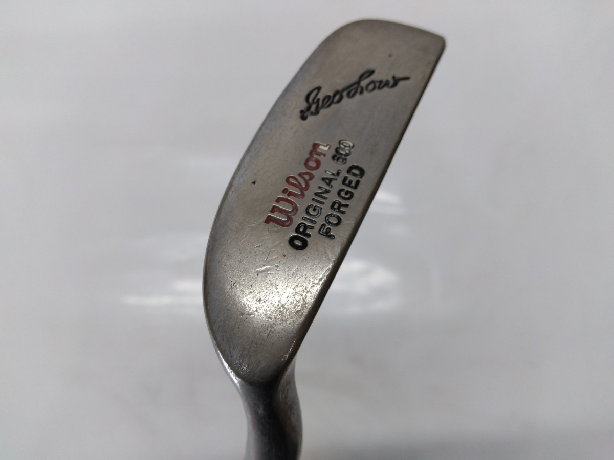 Wilson ウィルソン ORIGINAL 600 FORGED Geo Low パター 希少 オリジナル600フォージドパター スチールシャフト ジョージ・ロー_画像3