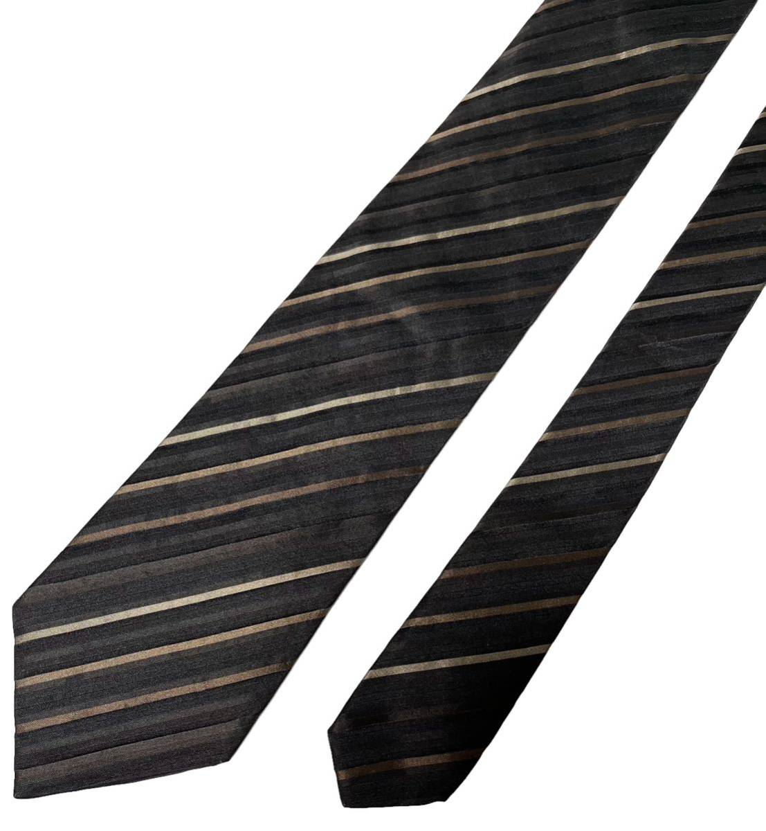 HUGO BOSS necktie reji men taru pattern stripe pattern Hugo Boss USED used m500