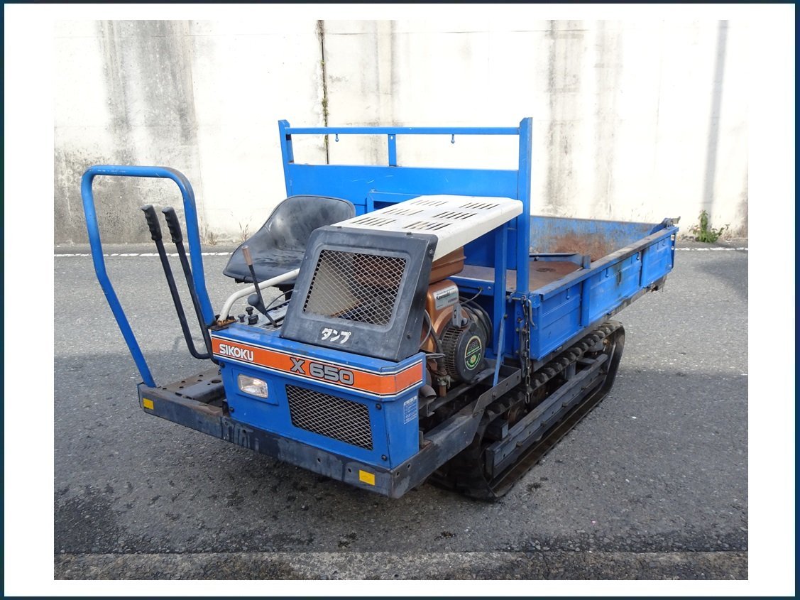 Yahoo!オークション - 四国製作所 クローラ型運搬車 X650 最大 Yahoo!オークション - 四国製作所 クローラ型運搬車 X650 最大