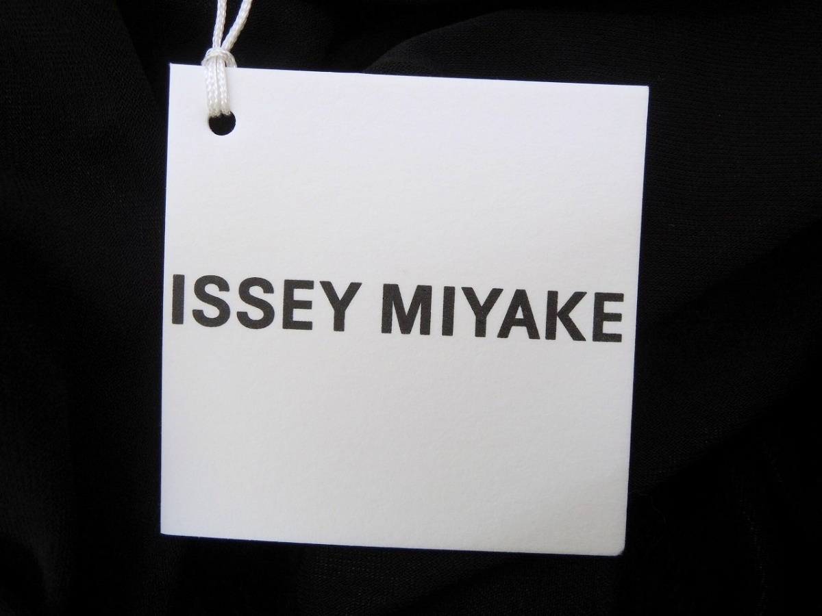 ISSEY MIYAKE イッセイミヤケ ストレッチワンピース タグ付き 2 IM12JH727 ブラック 日本製 PLEATS PLEASE プリーツプリーズ_画像7