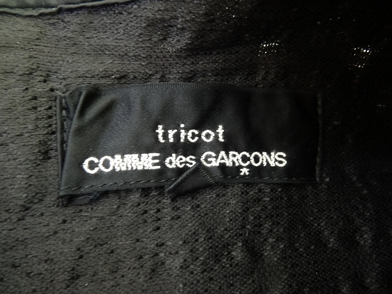 tricot COMME des GARCONS トリココムデギャルソン 刺繍ワンピース ブラック ポリエステル100% M TF-O008 AD2020_画像7