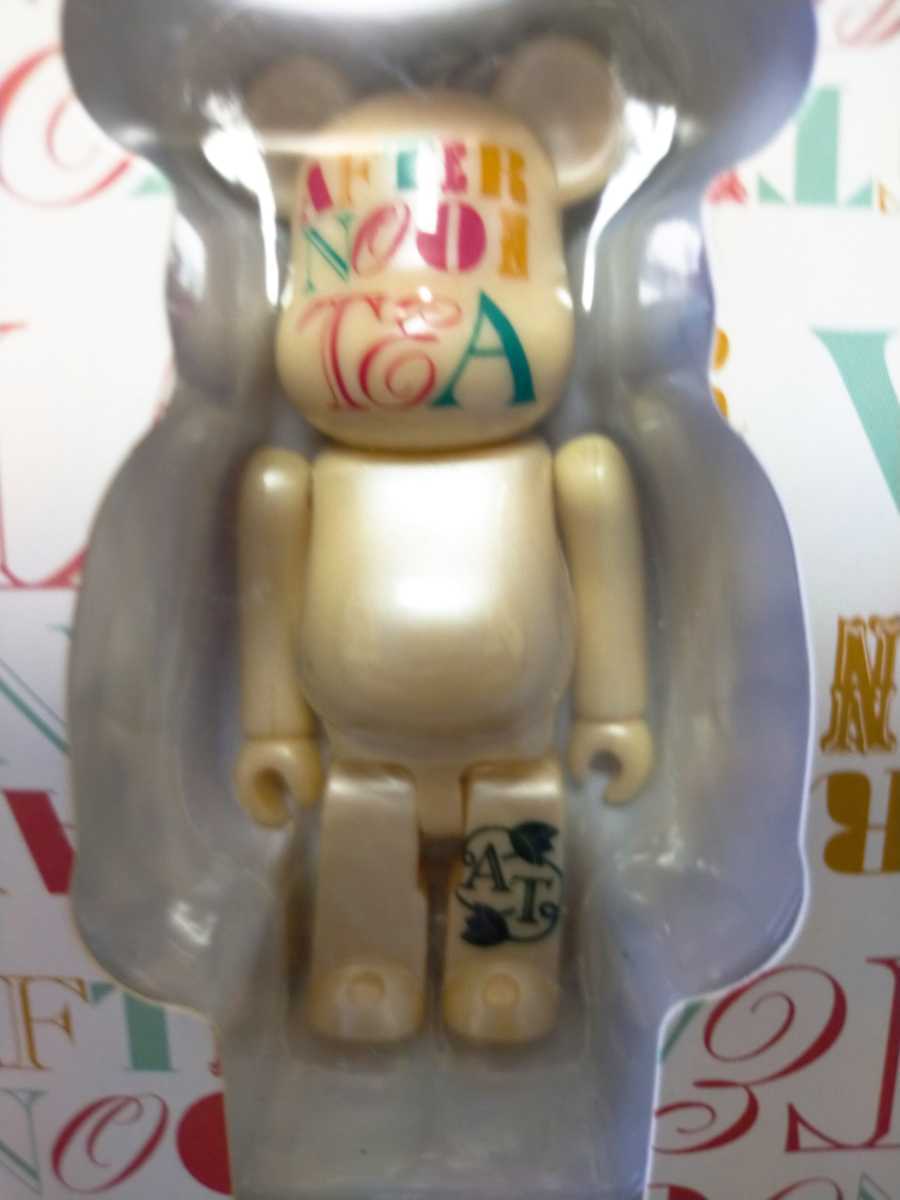 メディコム トイ BE@RBRICK Afternoon Tea Flower ver & logo ver set 100% ベアブリック/未開封_画像5