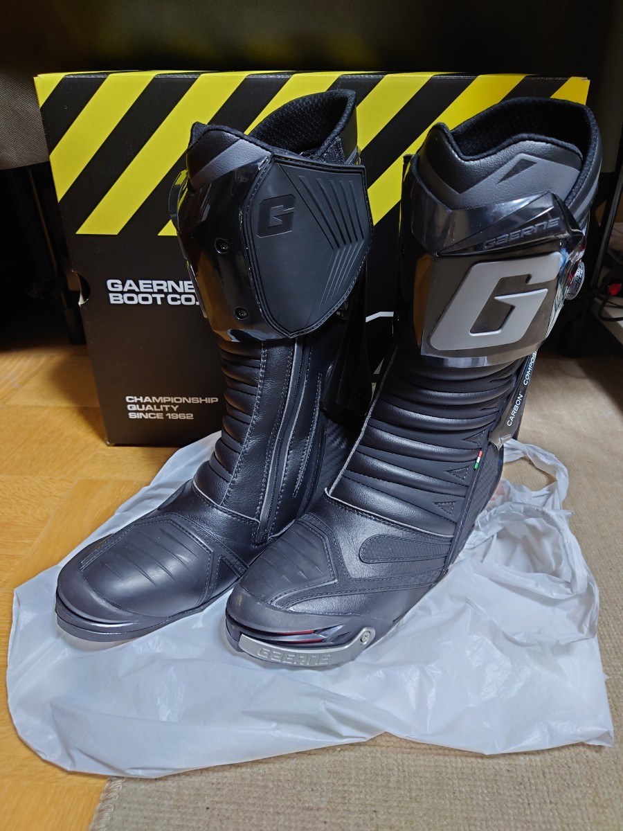 GAERNE ガエルネ GP-1 EVO ブラック 28cm 使用2、3回程度 バイク用ブーツ レーシングブーツ ライディングブーツ オートバイ バイク_画像1