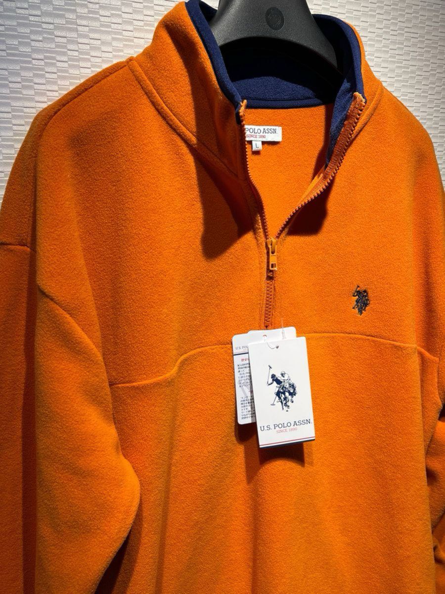 ◇US◇ポロ◇POLO◇メンズ◇サイズＬ◇ハーフジップ◇フリース◇起毛◇タグ◇