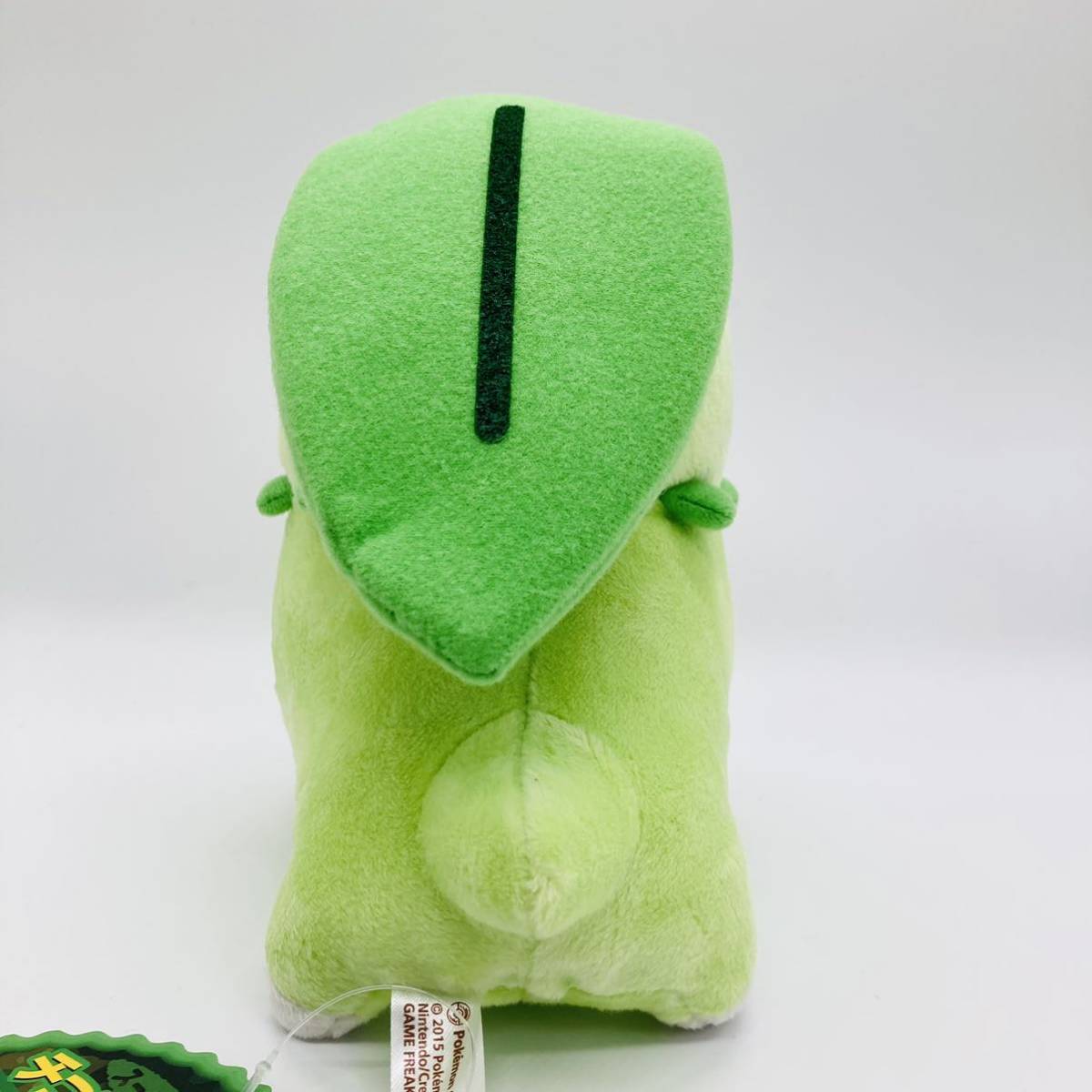 【希少☆タグ付き】ポケモンセンター スーパーひみつきちのチコリータドール(pokemon center doll Chikorita Nintendo)_画像5