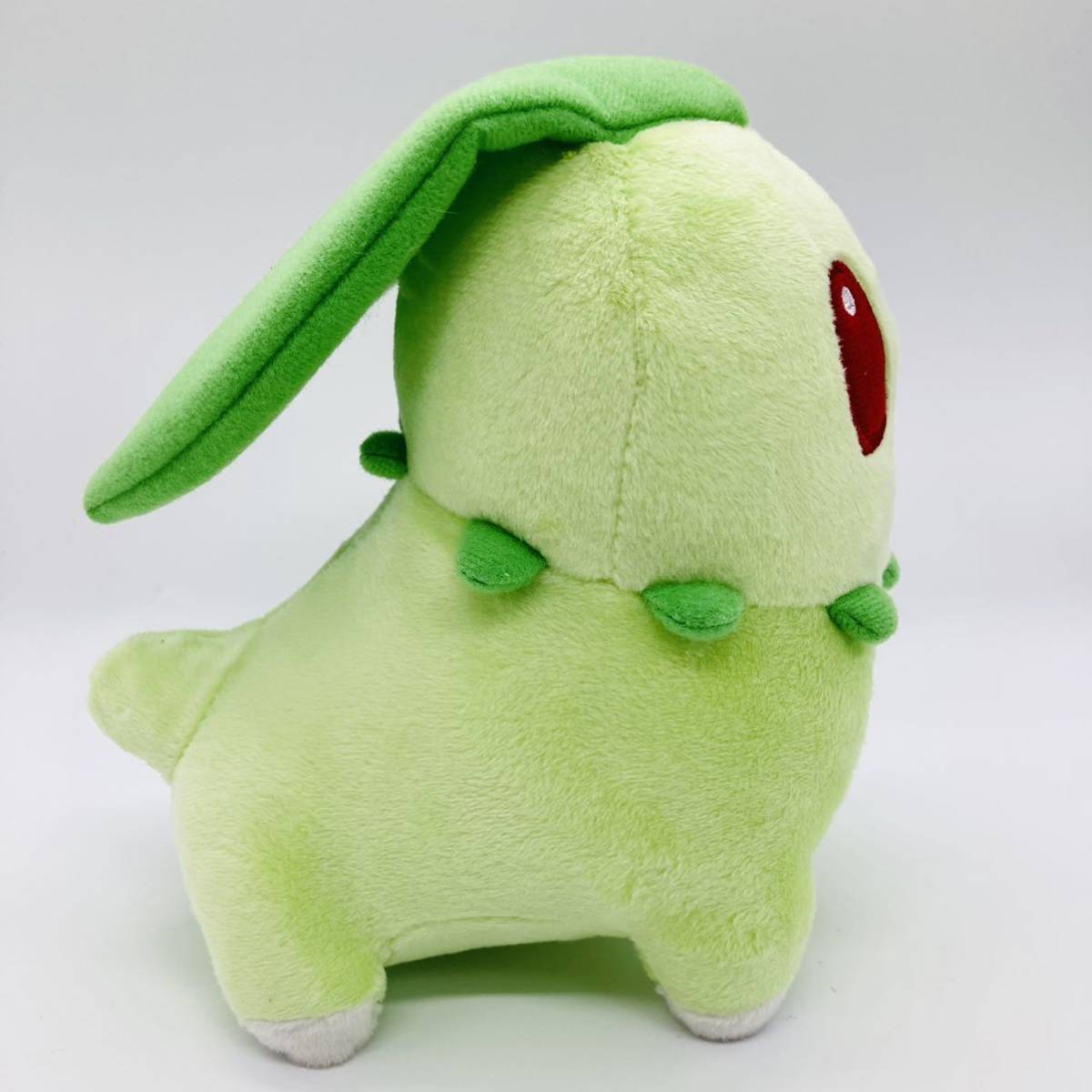 【希少☆タグ付き】ポケモンセンター スーパーひみつきちのチコリータドール(pokemon center doll Chikorita Nintendo)_画像4