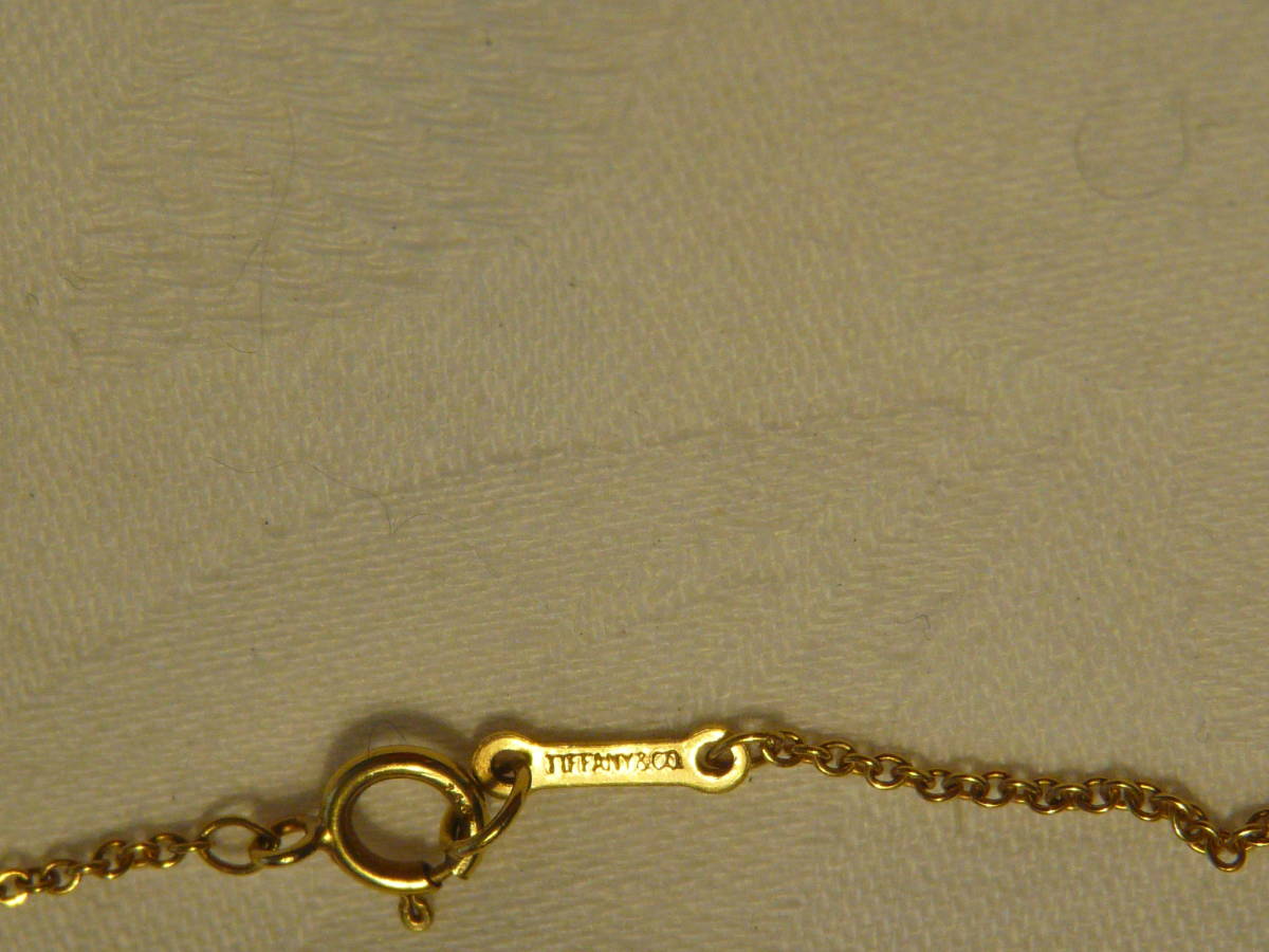 Tiffany's ティファニー　オープンハートネックレス　１８ｋゴールド　６．４ｇ　４１ｃｍ_画像3