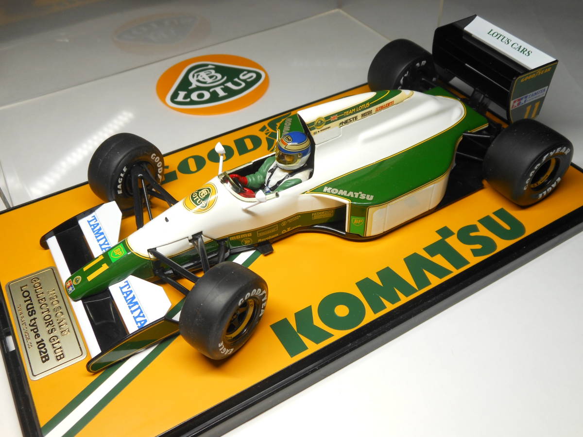  Tamiya 1/20 Lotus 102Bjado...No.11mika* is  memory... 1991( out box less .* case scratch equipped )