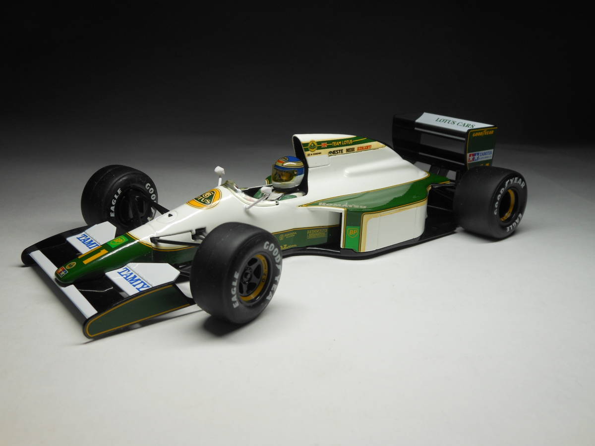  Tamiya 1/20 Lotus 102Bjado...No.11mika* is  memory... 1991( out box less .* case scratch equipped )