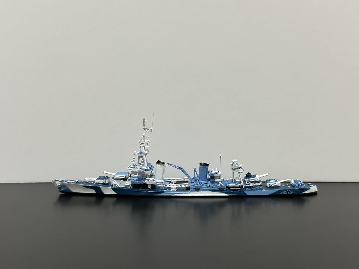 Neptun 1/1250 アメリカ海軍 重巡洋艦 ソルトレイクシティ 迷彩版 ホワイトメタル 完成品 艦船 ウォータラインシップ 金属 小西 輸入模型
