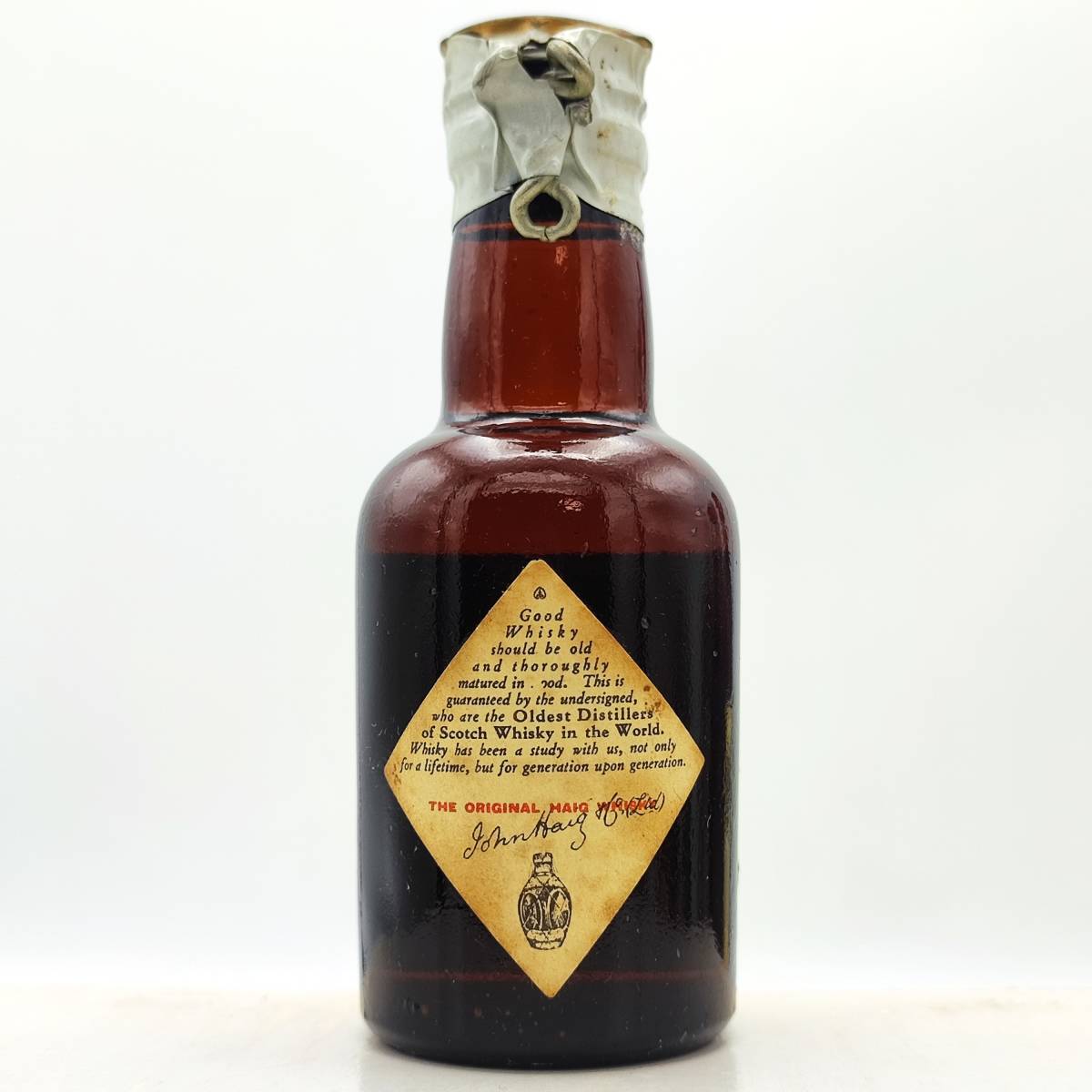 HAIG'S GOLD LABEL BLENDED SCOTCH WHISKY TIN CAP JOHN HAIG HAIG'S GOLD LABEL BLENDED SCOTCH WHISKY TIN CAP JOHN HAIG