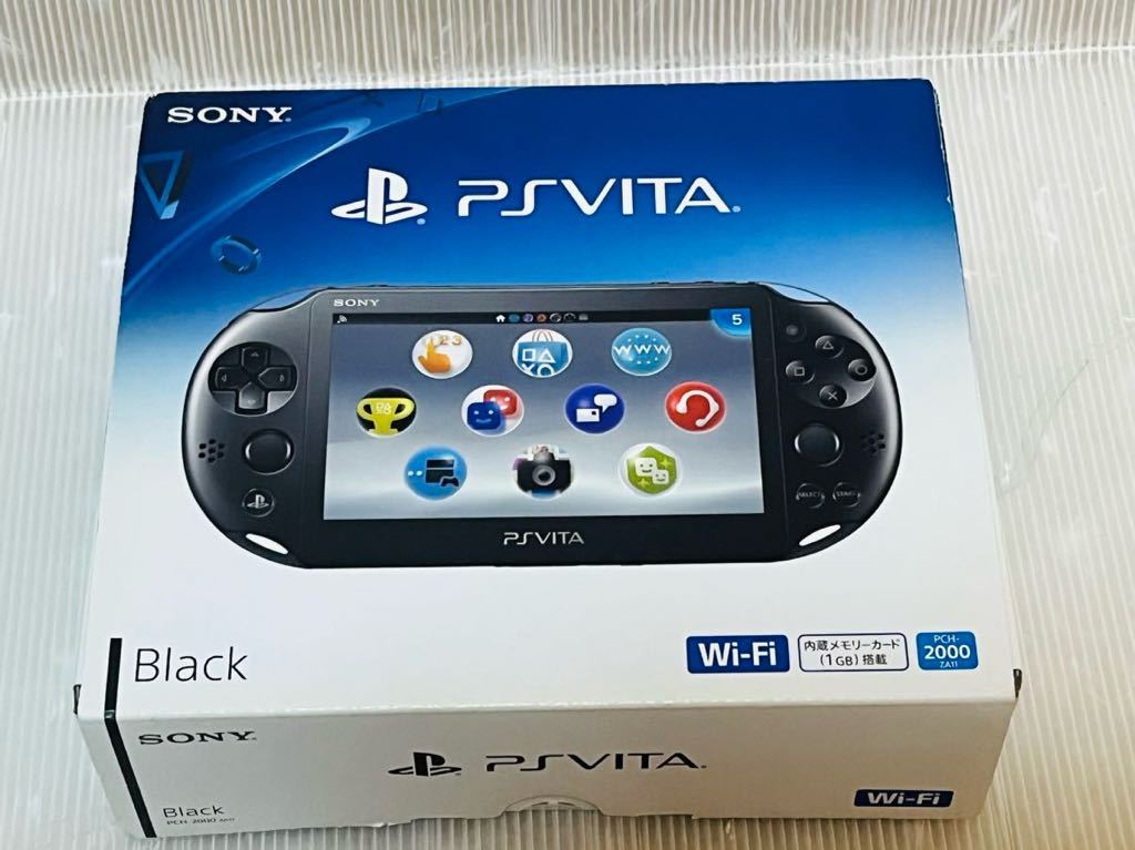 ☆新品同様 本体未使用 極上美品　PlayStation Vita PCH-2000 ZA11 ブラック Wi-Fiモデル PS VITA ソニー 完品　無傷　送料無料★_画像8