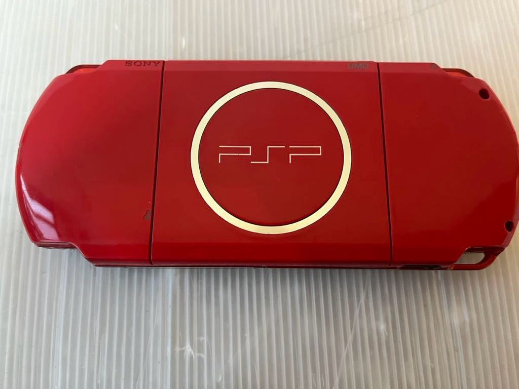 動作未確認 現状販売 SONY ソニー PSP-3000 本体 レッド/ブラック 赤