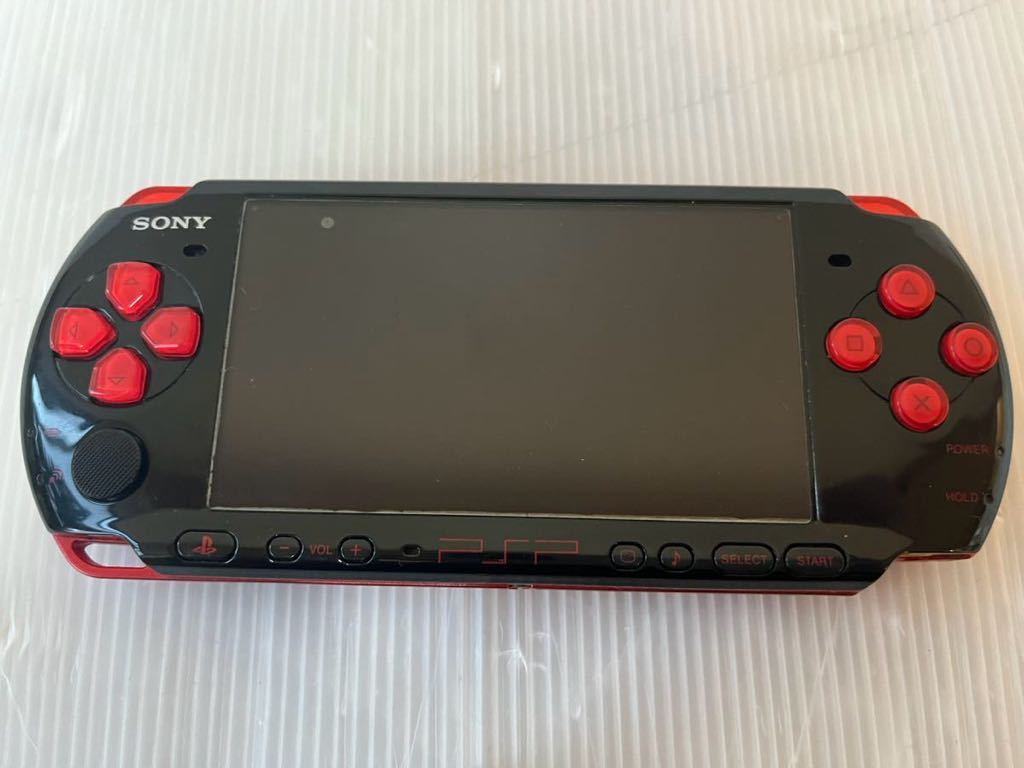 動作未確認 現状販売 SONY ソニー PSP-3000 本体 レッド/ブラック 赤