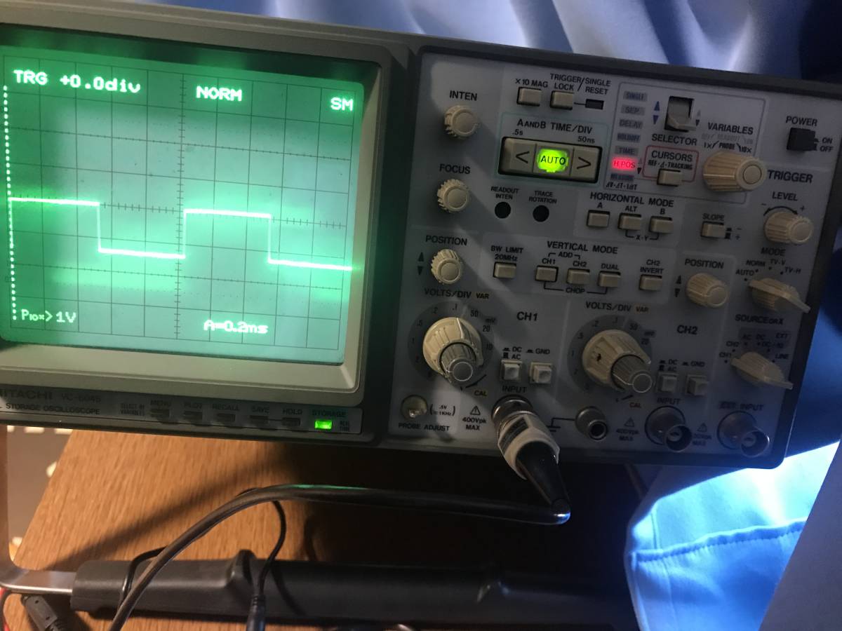 日立 　デジタル ストレージ オシロスコープ　HITACHI OSCILLOSCOPE 　VC-6045/100MHz/2ch_画像10