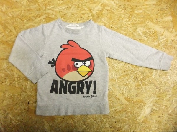 H M エイチアンドエム Angry Birds アングリーバード綿100 キャラクタープリント 霜降り ロンt キッズ Dejapan Bid And Buy Japan With 0 Commission