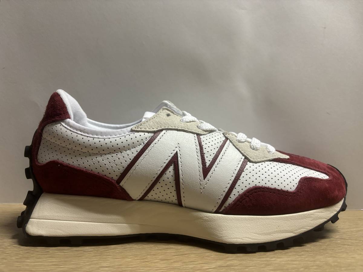 未使用 26.5cm D ニューバランス MS327PE ホワイト/レッド new balance_画像2