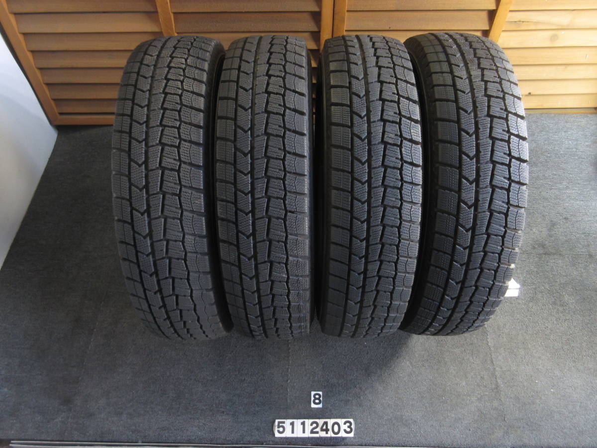 G1543-2 ②★冬★バリ山★175/80R14 88Q DUNLOP WINTER MAXX WM02 4本セット★クルー クラウンコンフォート タクシー_画像1