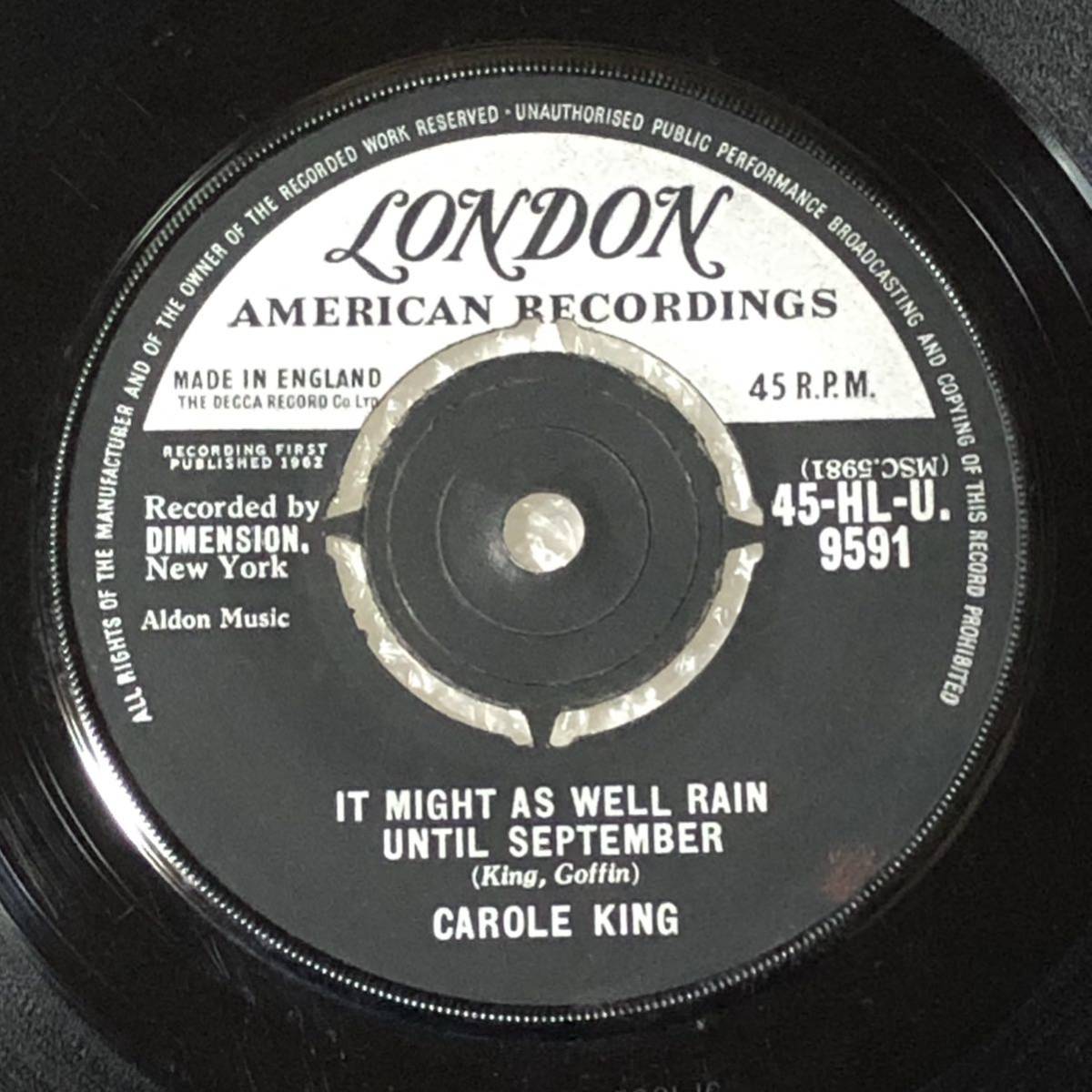 Carole King / It Might As Well Rain Until September UK Orig Mono 7' Single _画像1