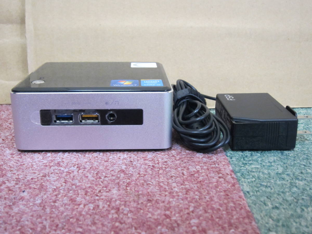 ②Intel NUC5i5RYH 中古 Win10Home/Core i5 5250U/4GB/SSD M.2 SATA 128GB+HDD500GB/無線LAN/Bluetooth 小型PC_画像1