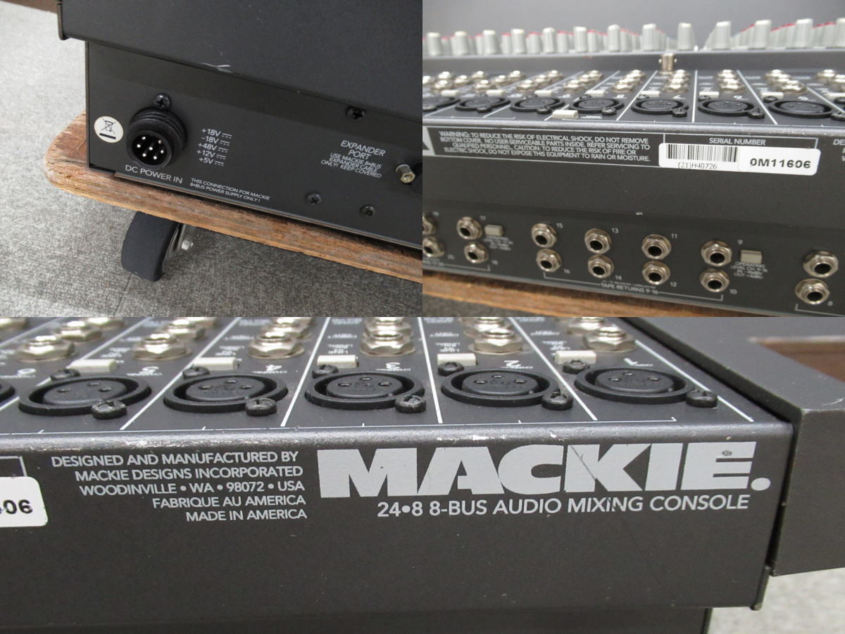 ■②■MACKIE/マッキー■24・8 8BUS-AUDIO MIXING CONSOLE■ミキサー■本体のみ■動作未確認■現状■の画像6