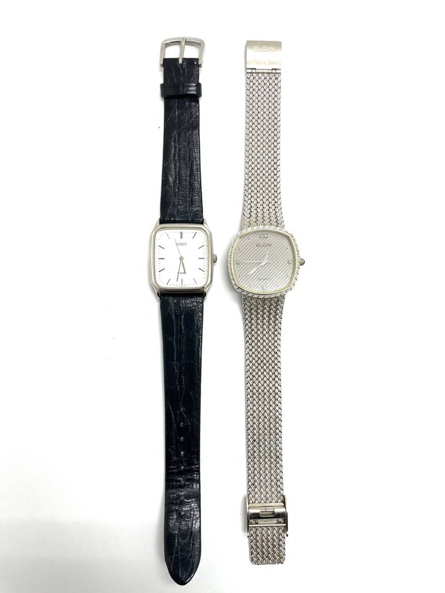 〈時計〉ELGIN FK266 SEIKO 　5E31-5B50 メンズ　アナログ　クオーツ　腕時計【中古/現状品／まとめ品】003857-⑥_画像1