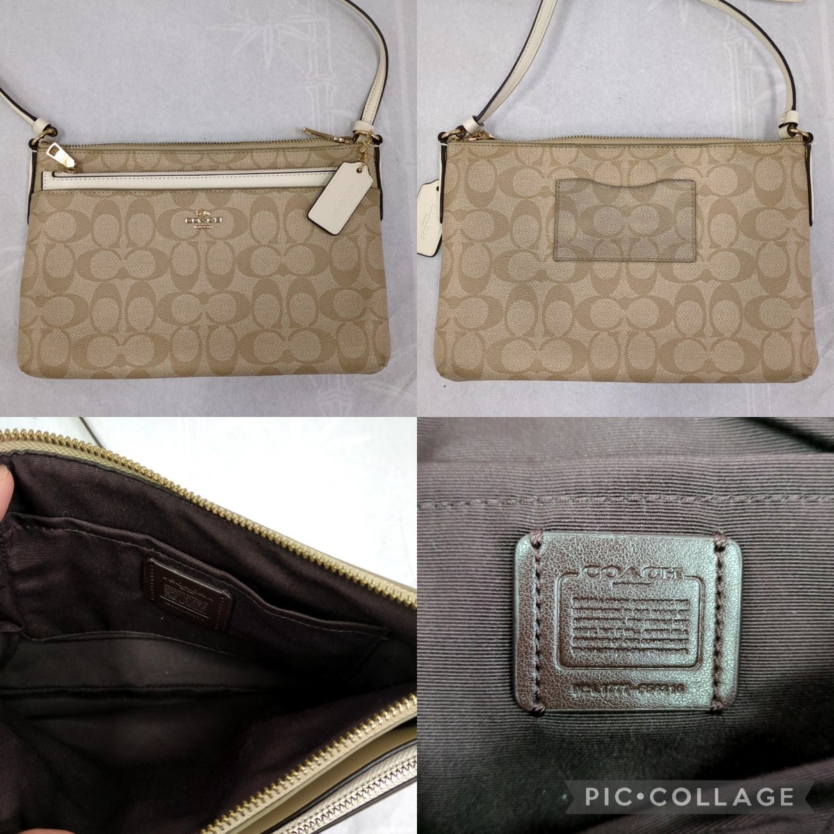 COACH バッグ4点セット キャンバス レザー 財布 バッグ ハンドバッグ ショルダーバッグ T1215_画像8