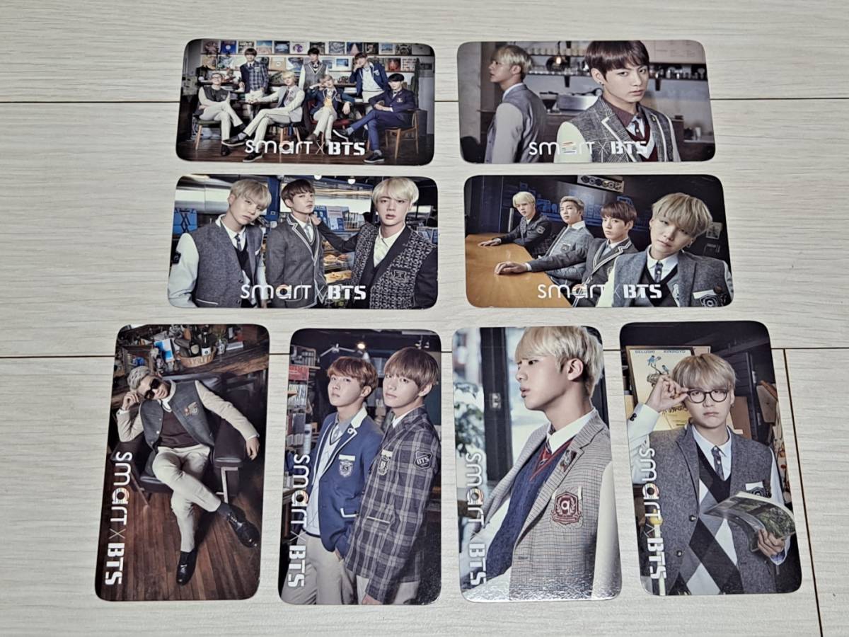 防弾少年団 BTS★SMART フォト カード 7枚★非売品 レア★ジョングク テテ シミン ジン シュガ J-HOPE RM SKテレコム PHOTO CARD グッズ