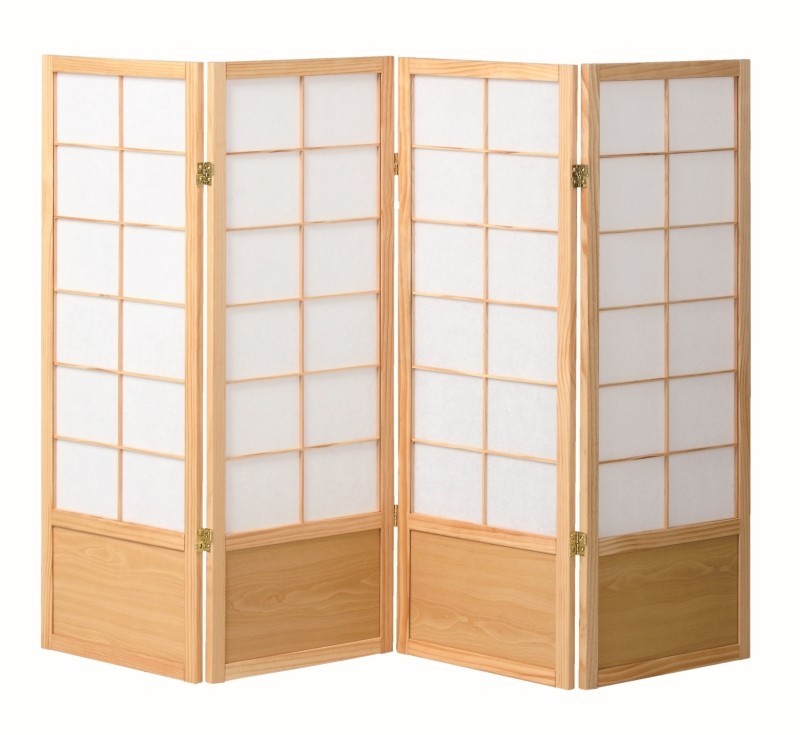 KOE TT 120 和風衝立 パーテーション 120㎝ ナチュラル 折りたたみ式