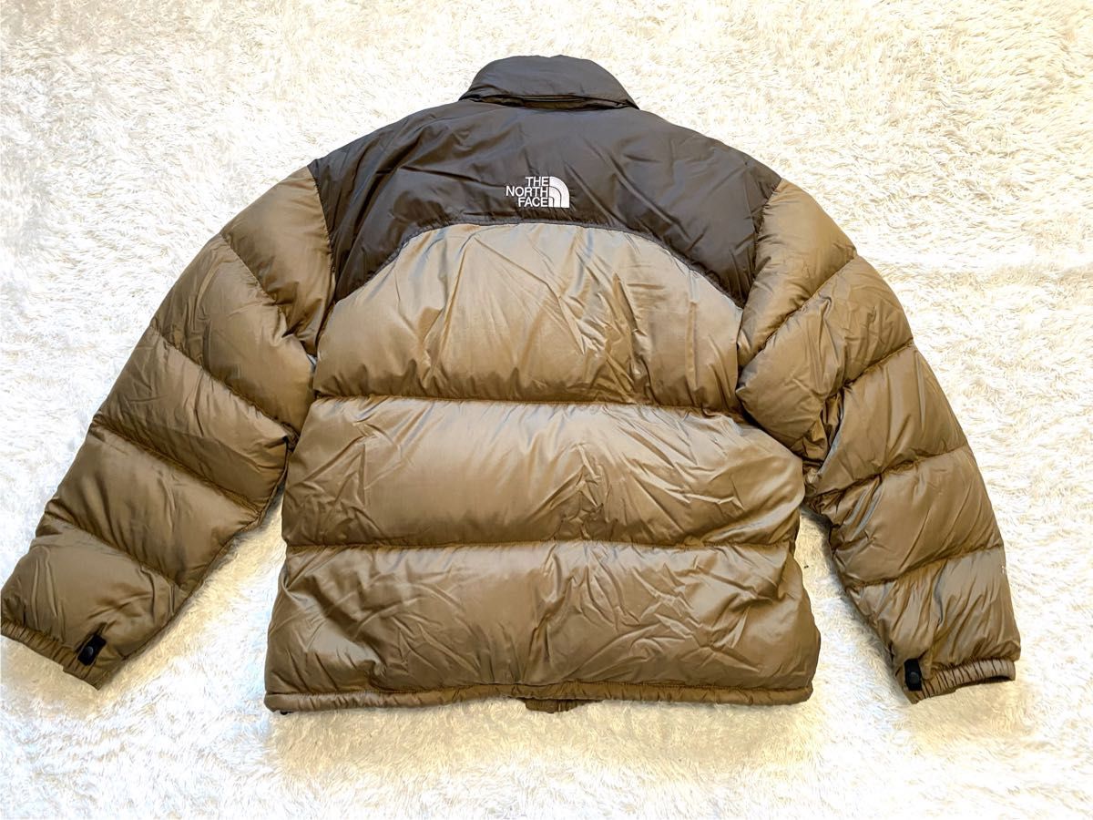 人気 センターロゴ THE NORTH FACE ヌプシダウン ブラウン 茶 人気 センターロゴ THE NORTH FACE ヌプシダウン ブラウン 茶