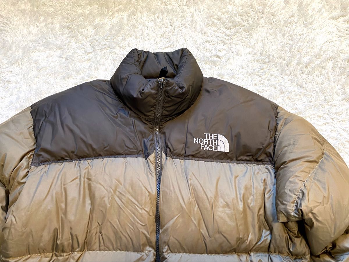 人気 センターロゴ THE NORTH FACE ヌプシダウン ブラウン 茶 人気 センターロゴ THE NORTH FACE ヌプシダウン ブラウン 茶