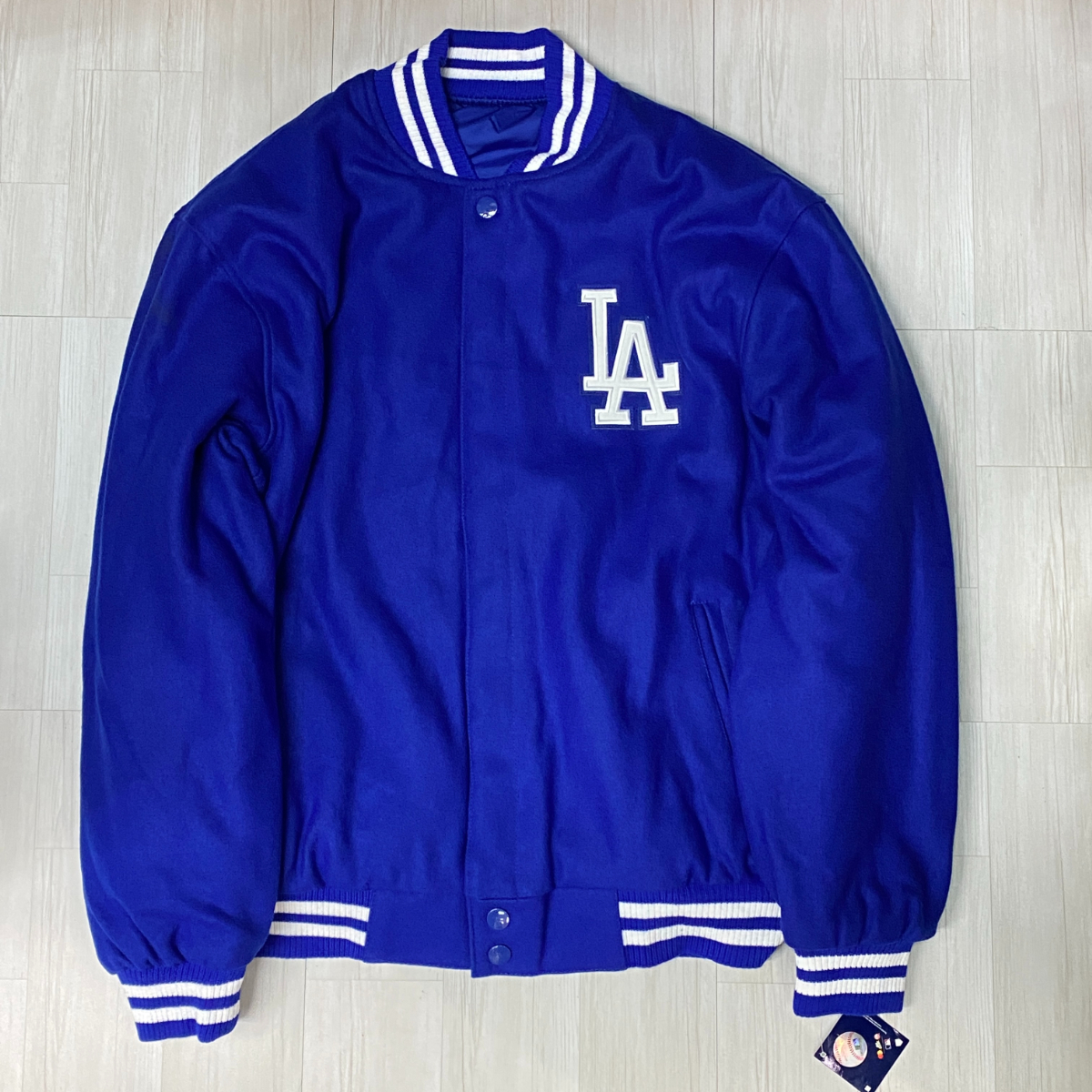 USA стандартный товар [L] MLB официальный JH дизайн LA Dodgers Los Angeles doja-s slow задний двусторонний куртка с логотипом большой . sho flat 