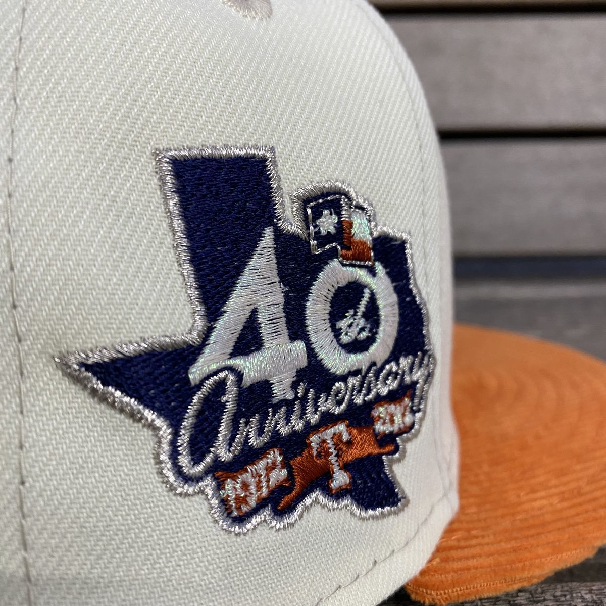 USA正規品 【7】 Newera ニューエラ TEX RANGERS テキサス レンジャーズ MLB 40周年限定サイドパッチ クーパーズタウン 59FIFTY (28-7)_画像3