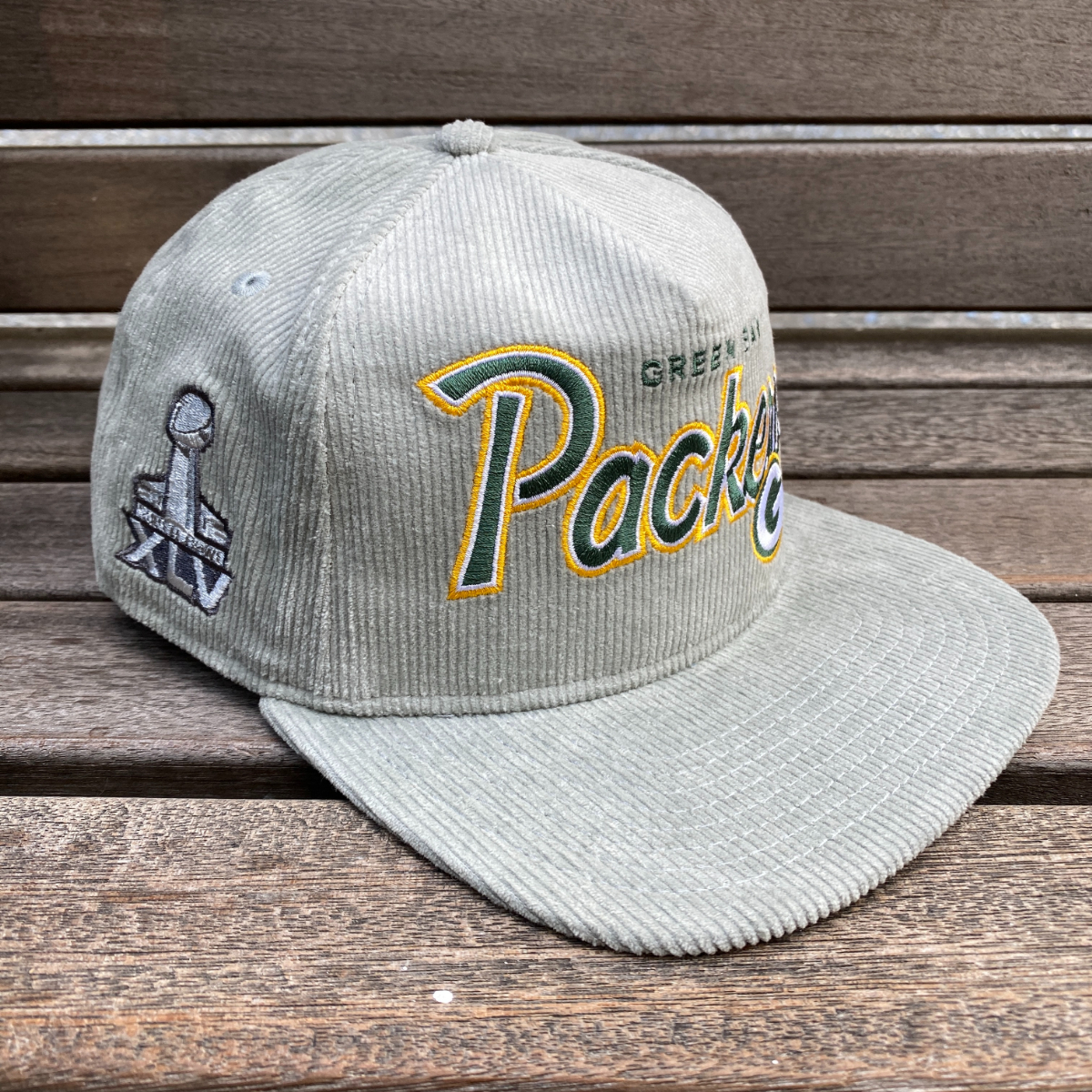 海外限定 Newera ニューエラ 【THE GOLFER】 NFL グリーンベイ パッカーズ GB Packers コーデュロイ スナップバックキャップ USA正規品