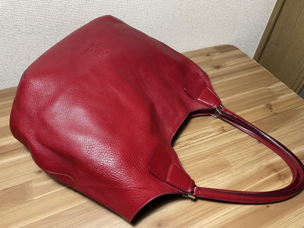 *14500 jpy prompt decision * postage included * HIROFU Hirofu one shoulder leather bag 