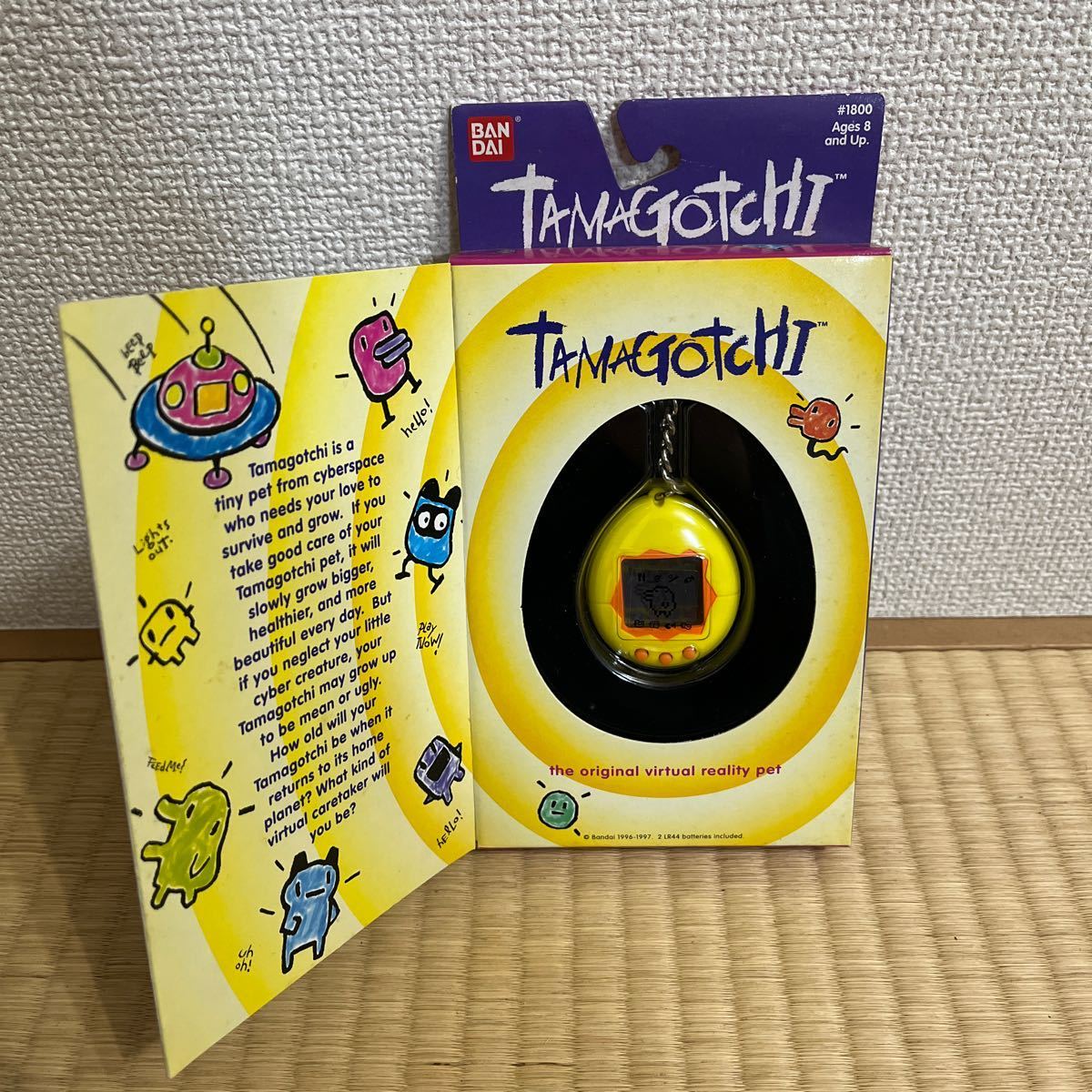 BANDAI たまごっちTAMAGOTCHI 海外版 英語版 イエローバンダイ _画像1