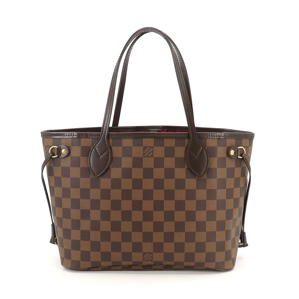 未使用 展示品 ルイ ヴィトン LOUIS VUITTON ダミエ ネヴァーフル PM トート バッグ ブラウン N41359 Monogram Neverfull PM 90217076_画像2