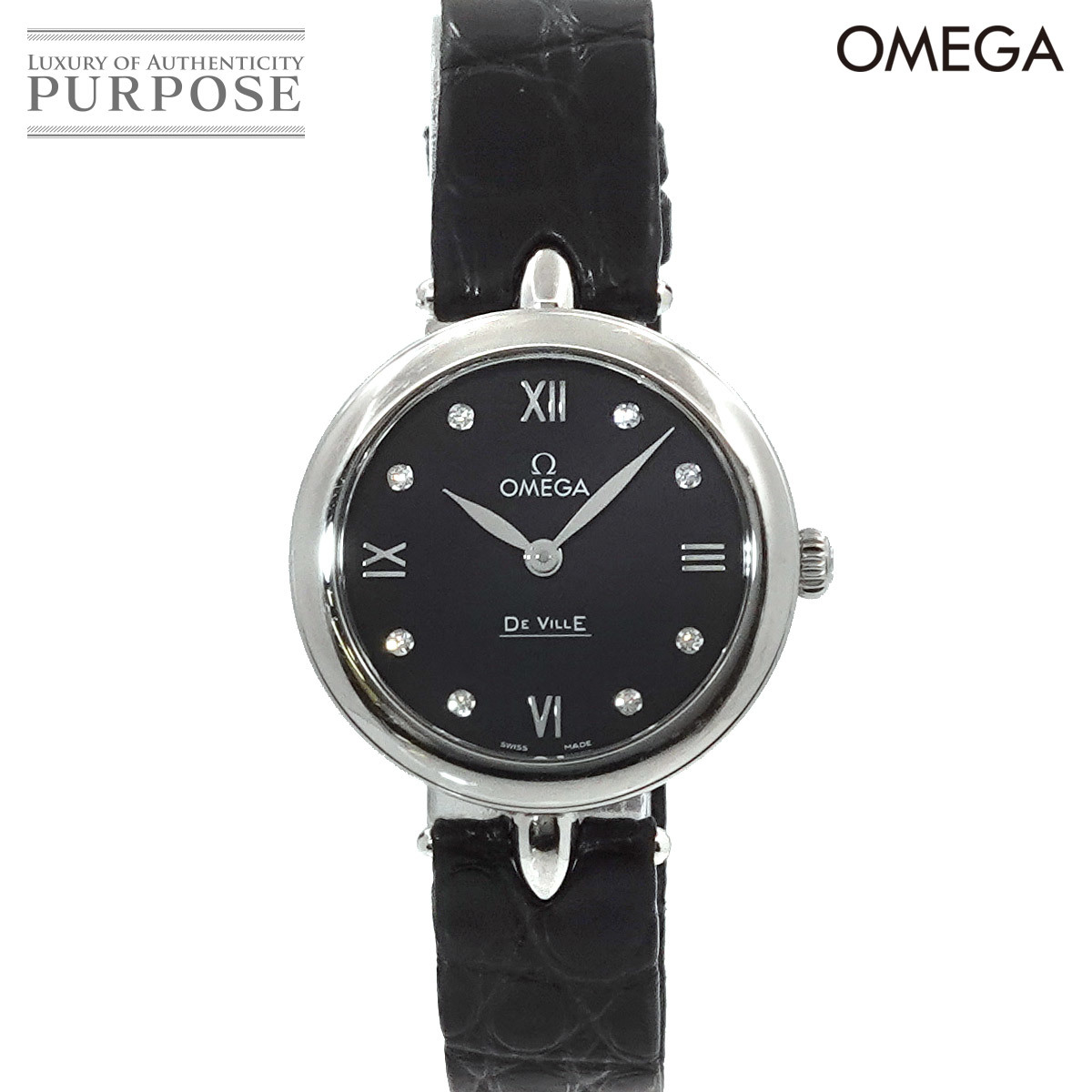 オメガ OMEGA デビル プレステージ デュードロップ 424 13 27 60 51 001 レディース 腕時計 8P ダイヤ クォーツ DeVille Prestige 90217222