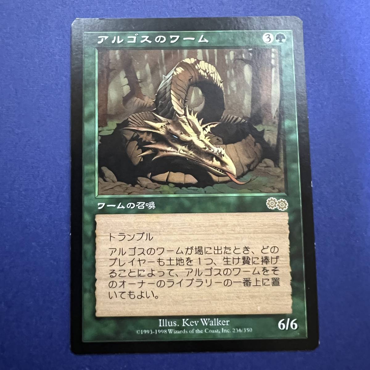 MTG/アルゴスのワーム/Argothian Wurm/日本語/1枚_画像1