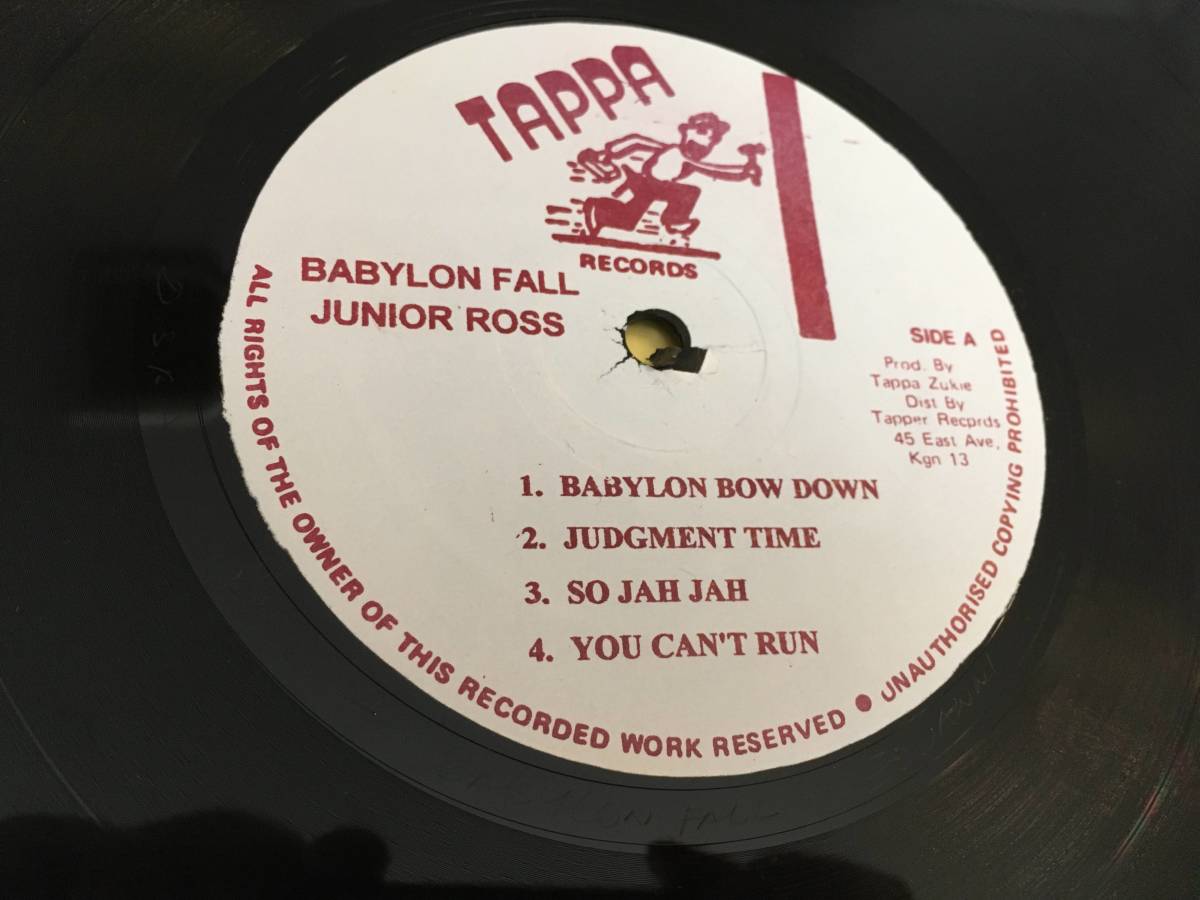 ◎ルーツ名盤 Junior Ross / Babylon Fall / 1992年ジャマイカ盤 Lee Perry Tapper Zukie_画像3