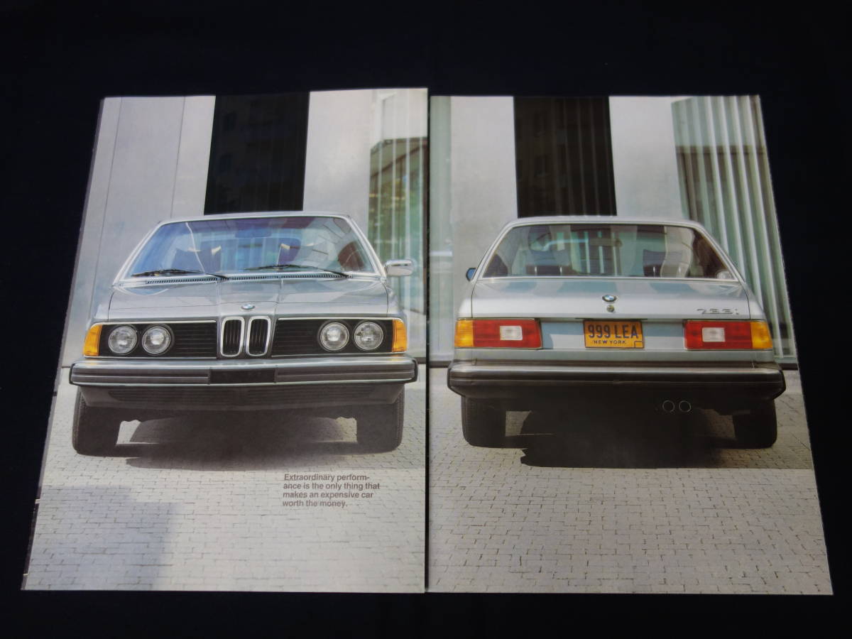 【1979年 】BMW 7シリーズ E23型/ 733i 英語版 本カタログ / BMW AG【当時もの】_画像3
