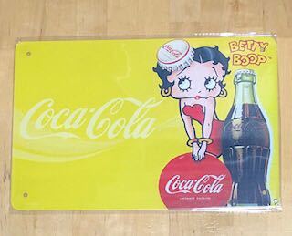 【 Betty Cola ベティ 】③ ☆ 昭和 ☆ ブリキ看板 ★レトロ☆アメリカン雑貨 ■_画像1