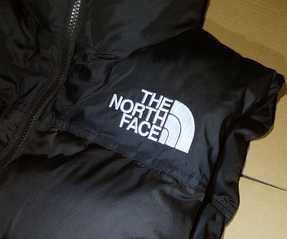 札幌店 THE NORTH FACE ノースフェイス ダウン 黒 ヌプシベスト サイズL ND91843 中古_画像2