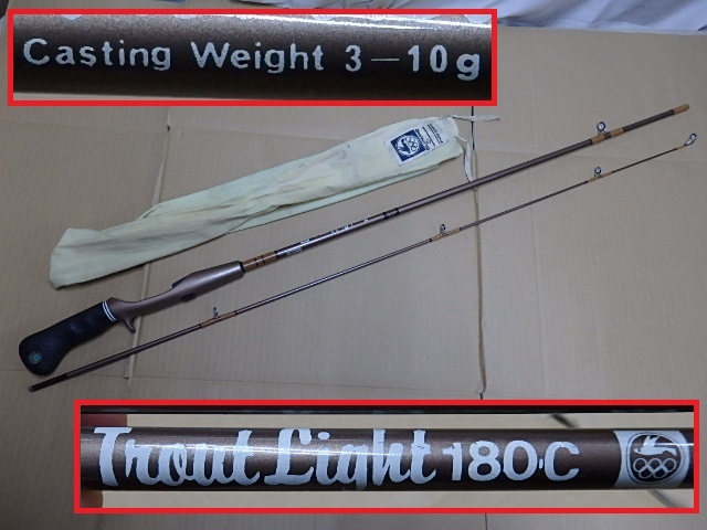 !☆オールド ルアーロッド トラウト用 Trout Light 180C キャスティングウエイト 3-10g OLYMPIC ビンテージ 竿 ベイトロッド_画像1