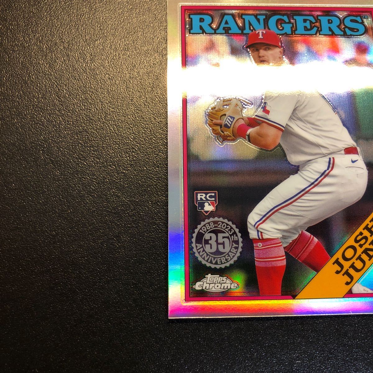 Josh Jung 2023 Topps Chrome Update #88CU-16 1988-2023 35th Anniversary Refractor Rookie RC Rangers_画像4