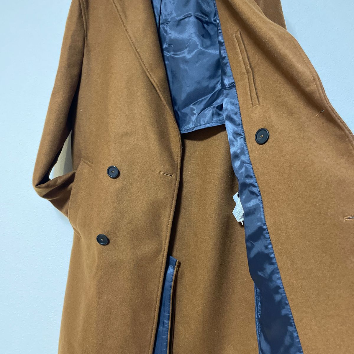 ZARA ダブル チェスターコート ザラ ブラウン系 シンプル ZARA ダブル チェスターコート ザラ ブラウン系 シンプル