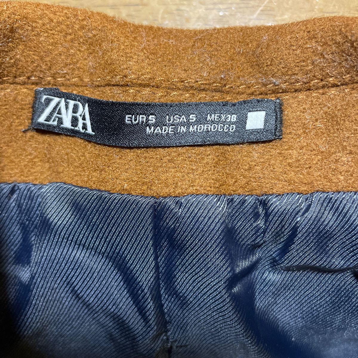 ZARA ダブル チェスターコート ザラ ブラウン系 シンプル ZARA ダブル チェスターコート ザラ ブラウン系 シンプル