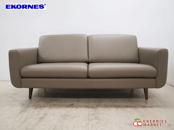 ◆展示品◆ Ekornes エコーネス ストレスレス ジョイ 2.5Pソファ/2人掛けワイドソファ レザー/本革 32万