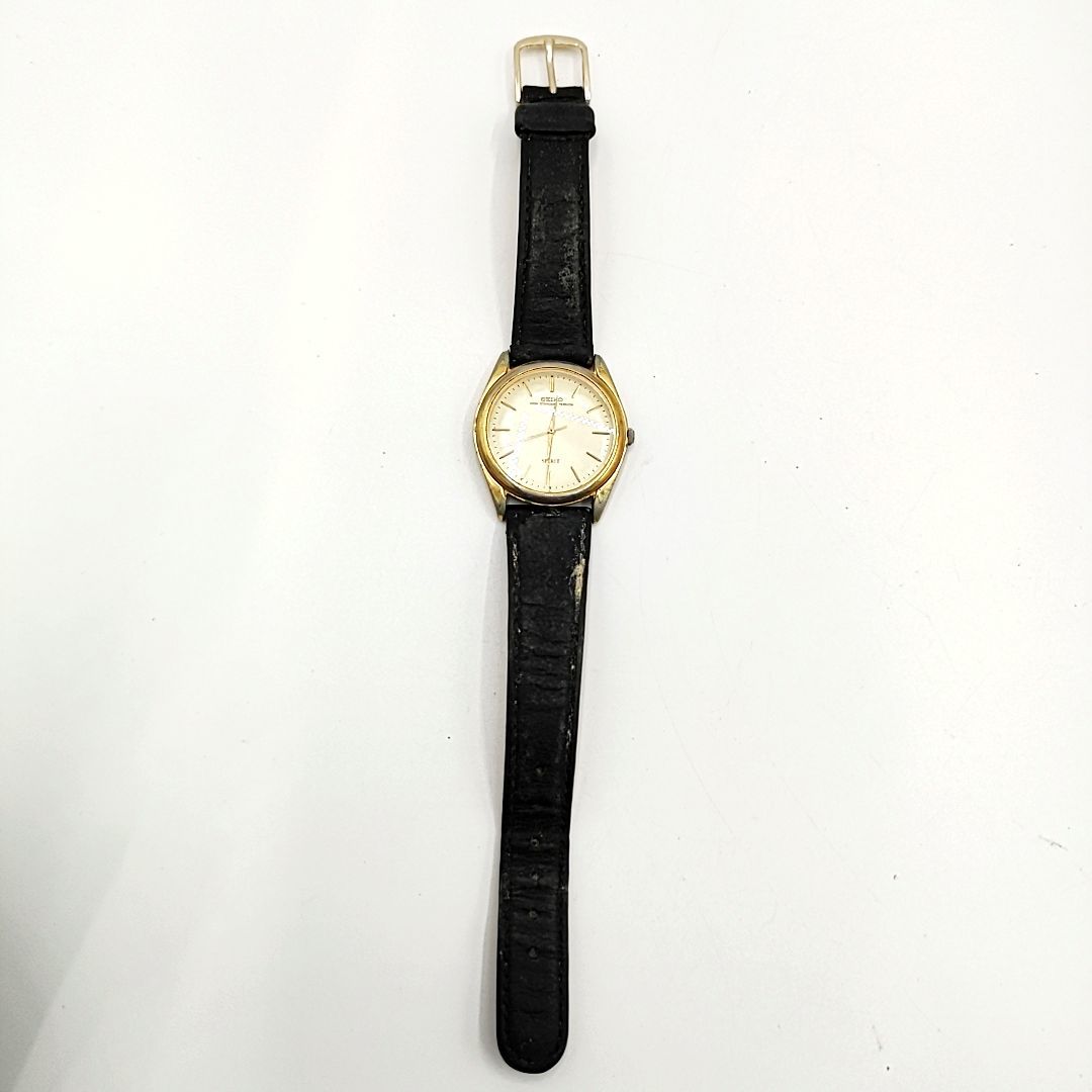 【電池切れ】SEIKO セイコー SPRIT スピリット high standard version クォーツ 腕時計 ゴールド文字盤 ラウンド メンズ 8N41-6000の画像7