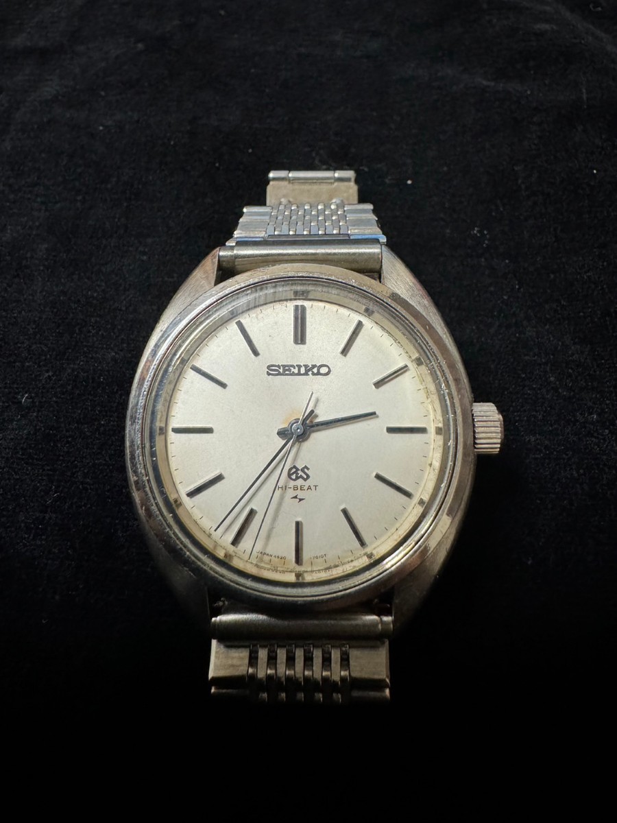 ◆稼働品◆　グランドセイコー　4520-7010 メダリオンハイビートシルバー　手巻き　メンズ　腕時計